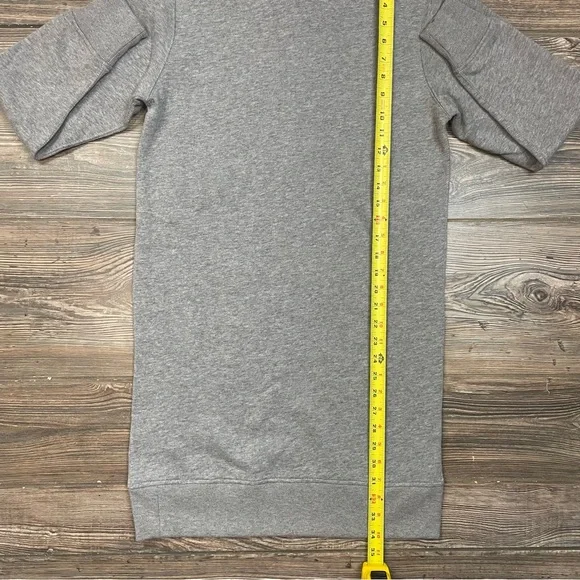 Polo Ralph Lauren Big Pony Fleece Hoodie Sweatshirt Dress Grey Size XS NWT $168 - Picture 8 of 11